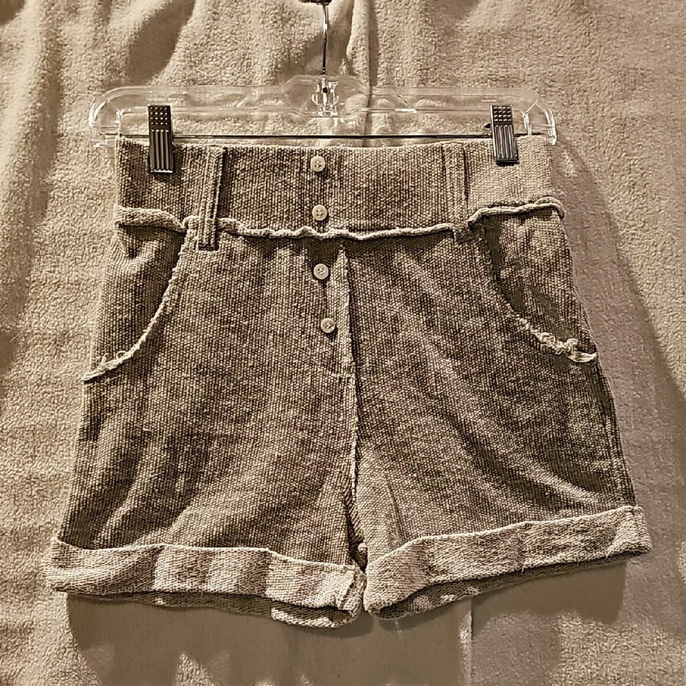 Women's S Tresics Terrycloth Gray Shorts